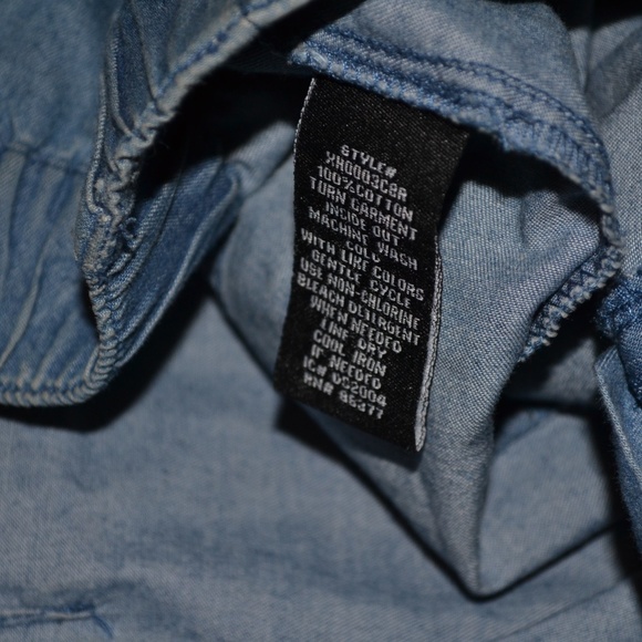 Sanctuary Blue Linen Shorts size XS - Picture 2 of 8